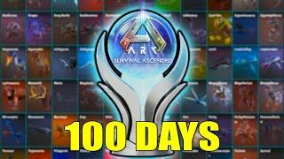 100 Days to Tame EVERY Creature in ARK Ascended!