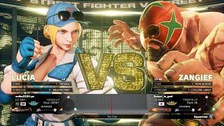 SFV Champion Edition  seika2333 (Lucia) Vs ASASE (Zangief)  Online Match's 04-24-2023