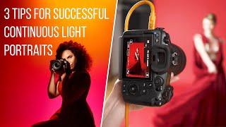 3 Tips for Successful Continuous Light Portraits