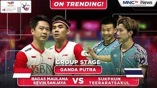 INA Vs THAI - Ganda Putra: BAGAS MAULANA/KEVIN SANJAYA VS SUKPHUN/TEERARATSAKUL | THOMAS CUP 2022