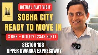 Ready to move in 3 bhk + utility | sobha city 108 apartments , Upper dwarka expressway.