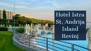 4K Beautiful Island in Istria Rovinj St. Andrija island Hotel Istra