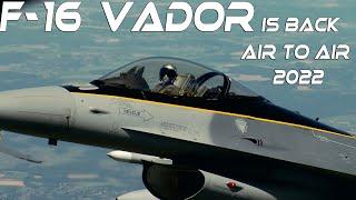 AIR to AIR  4K UHD  F-16 Vador is back for a photoflight with the 1Sqn & 350Sqn F-16 's