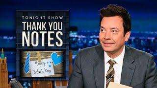 Thank You Notes: Father's Day, Boxed Wine | The Tonight Show Starring Jimmy Fallon