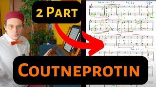 How to compose a 2 Part Composition Counterpoint with a few elements! #counterpoint #composition