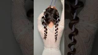 Overnight Heatless CURLS  #hairhack #longhair #beautifulcurls #beauty #hairstyle #hair #hair