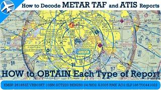 Aviation Weather Reports and Forecasts Explained | METAR TAF ATIS D-ATIS