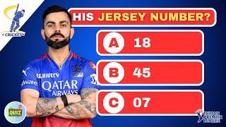 Guess The JERSEY NUMBER of Indian Cricket Players | Cricket Quiz | IPL 2025