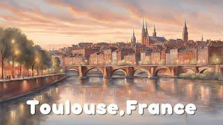 Toulouse 2024, Walking Tour in France - 4K