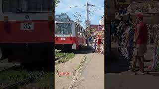 Omsk market tram