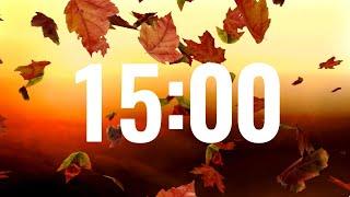 Fall Timer 15 Minutes with Relaxing Piano Music for Classrooms