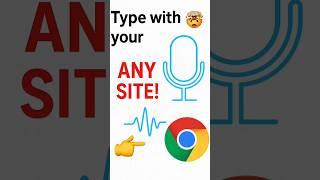 Stop Typing! This Chrome Tool Types What You Say   #Shorts#youtubeshorts #shortfeed #typing