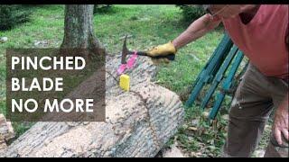 Felling Wedge for Log Cutting with a Chainsaw - Firewood