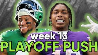 Let's GAME PLAN for Week 13 + MAKING A PLAYOFF PUSH! - Fantasy Football 2024