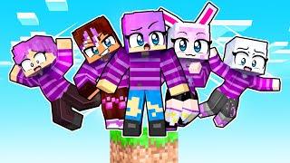 5 FRIENDS on Minecraft ONE BLOCK!