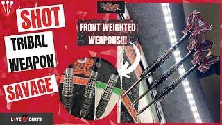 LoveDarts - SHOT Darts - TRIBAL WEAPON - SAVAGE - 23g. Front weighted excellence!