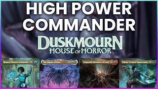 Duskmourn High Power Commander Gameplay! | Valgavoth vs Winter vs Zimone vs The Master of Keys