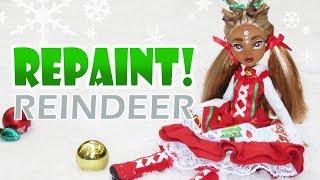 Repaint! Christmas Lolita Reindeer Yuliya Custom Doll OOAK