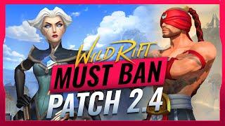 5 MUST BAN Champs on Patch 2.4 in Wild Rift (LoL Mobile)