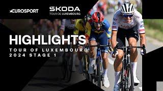 "Nobody else could compete with him' | Tour of Luxembourg Stage 1 Highlights | Eurosport Cycling