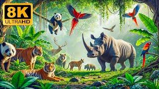 Explore Jungle Creatures 8K ULTRA HDMajestic Jungle Creatures With Relaxing Sounds