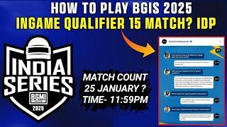 BGIS INGAME QUALIFIER HOW TO PLAY  |HOW TO QUALIFY BGIS 2025