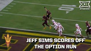 Jeff Sims Mid-Game Entrance Results in Option Run TD