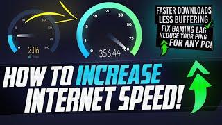  How to SPEED UP your Internet! Boost Download Speeds, Lower Ping, Fix Lag on Wired and WiFi EASY