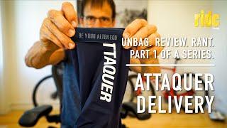 Review. Rant: Attaquer delivery – part 1, unbagging (and admiring) – new cycling clothing