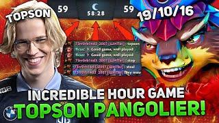 INCREDIBLE HOUR GAME for TOPSON on PANGOLIER MID in 11.000 MMR!