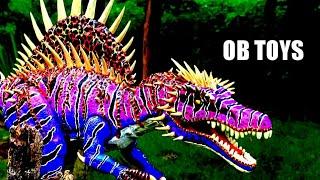 CUSTOM MATTEL OMEGA 09 SPINOSAURUS | GLOW IN THE DARK | JURASSIC WORLD TOY DINOSAUR REPAINT