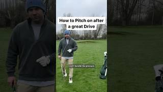 How to pitch on after a great drive #golf