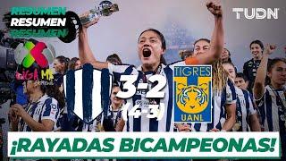 Resumen y goles | Monterrey (4)3-2(3) Tigres | Liga Mx Femenil AP2024-Final | TUDN