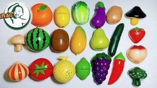 Learn names of fruits and vegetables by a simple matching game for kids|果物と野菜|