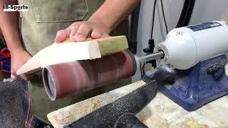 Replacing damaged hardwood edge from Cricket Bat