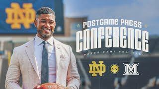 Miami (OH) | Marcus Freeman Postgame Press Conference (9.21.24) | Notre Dame Football