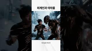 외계인과 야차룰 #veo3