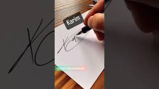 K Signature Style | Signature Style Of My Name (K Signature) #shorts  #signature #creativeart