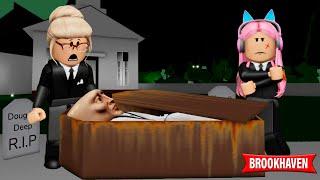 TRABALHANDO NA FUNERÁRIA DE BROOKHAVEN!  Historinhas Brookhaven! Roblox