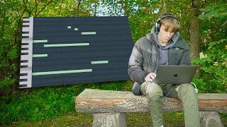 Cooking up HARD beats outside in nature