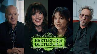 BEETLEJUICE BEETLEJUICE interviews Michael Keaton, Winona Ryder, Jenna Ortega, Tim Burton 4K