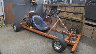 Making a Motorised Go Cart with NO WELDER and simple tools #1 - Chassis/Engine