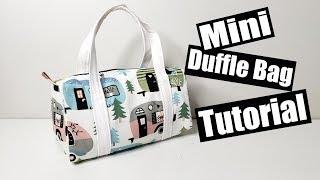 Mini Duffle Bag Sewing tutorial - Free pattern