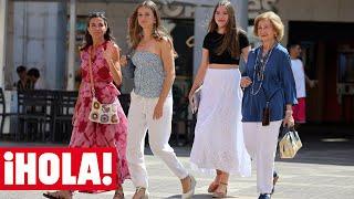 La reina Letizia junto a sus hijas disfrutan de un día con doña Sofía; la princesa Leonor ya conduce