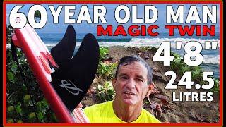 60 YEAR OLD SURFER REVIEWS THE 4'8" DRIFTER / NVS MAGIC TWIN FINS