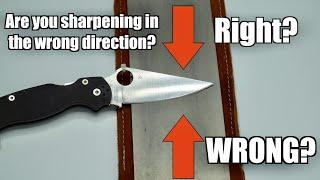 Does Knife Sharpening Direction Really Matter? YOU'RE DOING IT WRONG!