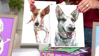 Paintable Pictures Customizable Paint Your Pet Photo by Number on QVC