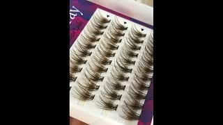 Private label cluster lashes #eyelashfactory #eyelashesvendor #individuallashes #eyelashesvendor