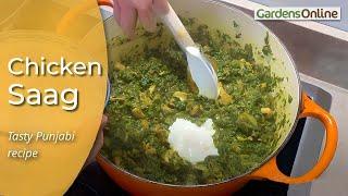 Chicken Saag Recipe - simple to prepare and very tasty