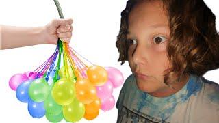 I popped 20 water balloons on my self